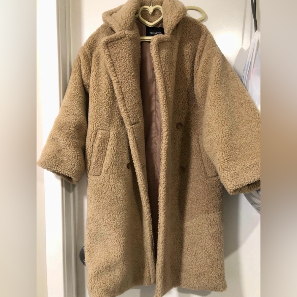 Cozy Tan Teddy Jacket